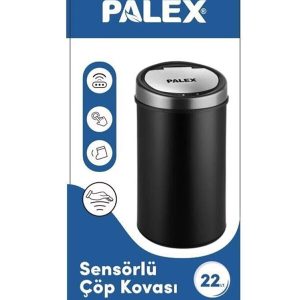 Sensörlü Çöp Kovası Siyah Usb Şarjlı 22 Lt