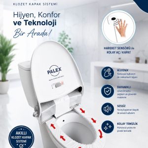 Hijyenik Poşetli Klozet Kapağı Sensörlü Otomatik
