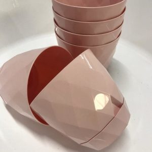 6 Adet Yakamoz Saksı 2 No Çiçek Saksısı - Prizma Saksı - 1.30 Lt