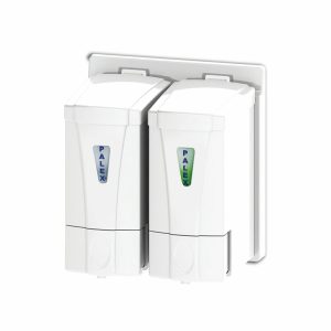 Mini Sıvı Sabun Dispenseri Çiftli 250*2 Cc Beyaz